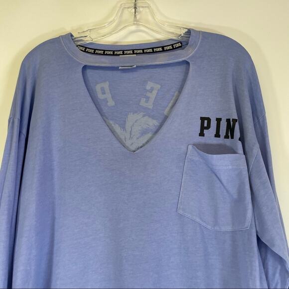PINK Victoria Secret long sleeve tee size Large - Picture 5 of 14